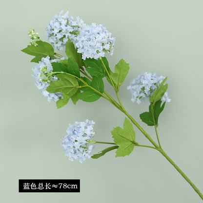 Elegant Long-Stemmed 5-Head Faux Hydrangea – Stunning Modern Home Decor Piece for Weddings and Special Occasions, Perfect for Effortless Floral Arrangements