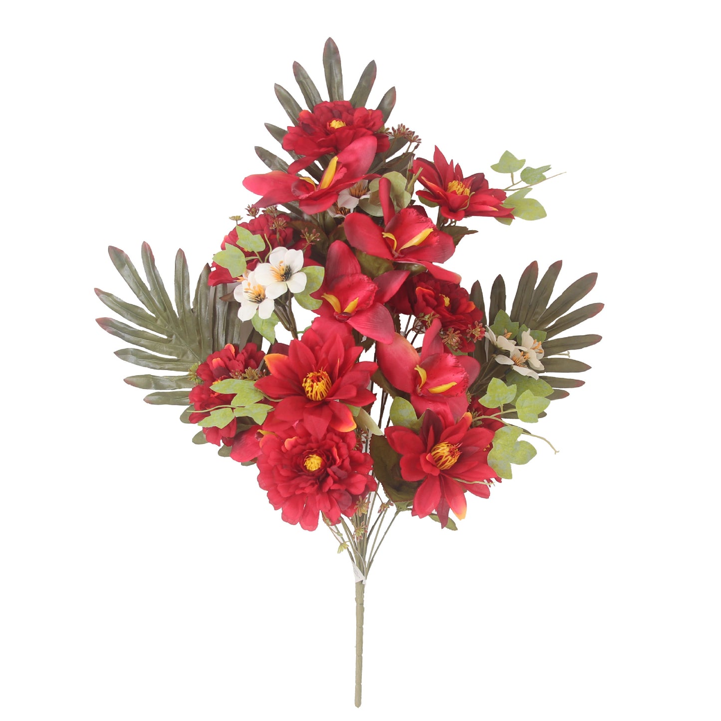 18-Prong Cattelan Style Elegant Faux Peony and Paeonia Floral Arrangement - Exquisite European Design for Home Decor