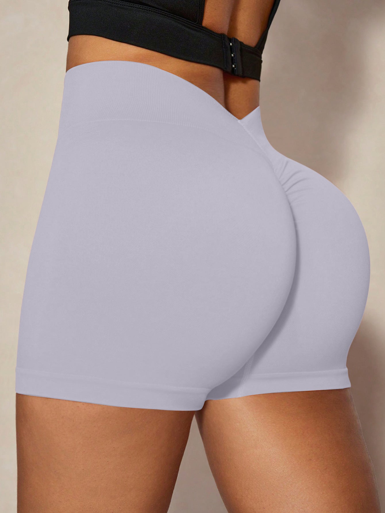 High Waisted Seamless Women's Fitness Shorts Peach Lift Quick Dry and for Yoga and Gym Workouts