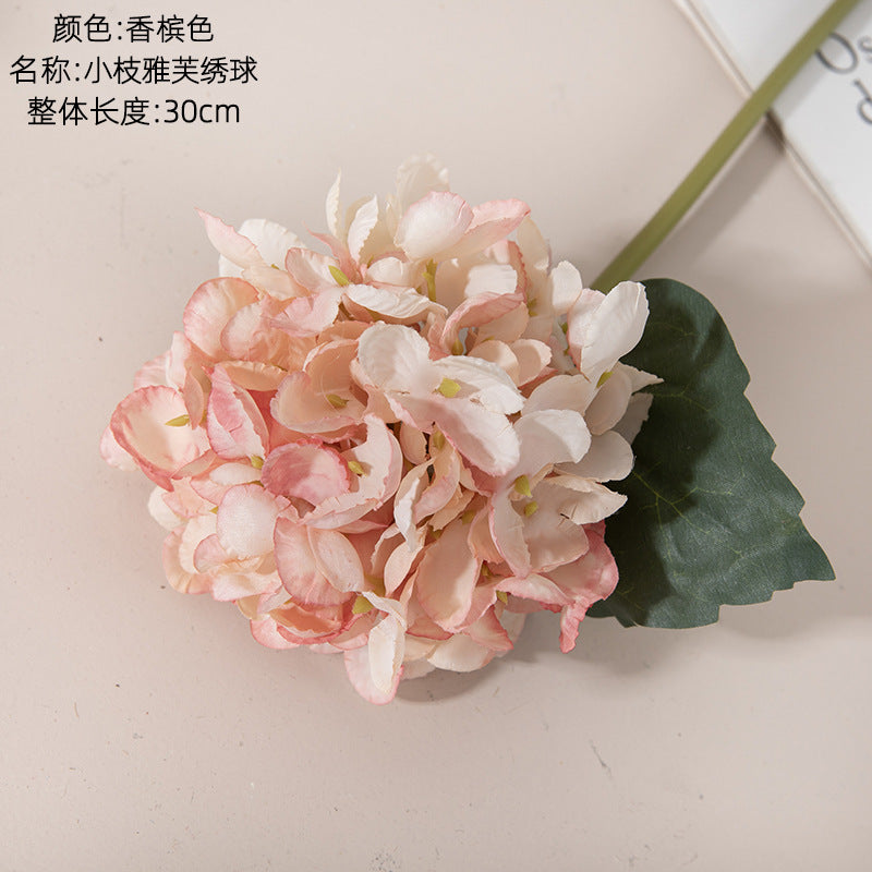 Realistic Miniature Hydrangea Faux Flowers - Stunning Green Decorative Plants for Weddings & Events - INS Style Craftsmanship MW52664