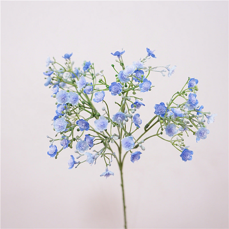 Charming Artificial Baby's Breath Flower Single Stem Bouquet - Elegant Bridal Handheld Floral Arrangement for Weddings and Celebrations - Realistic Plastic Faux Flowers for Stunning Decorations