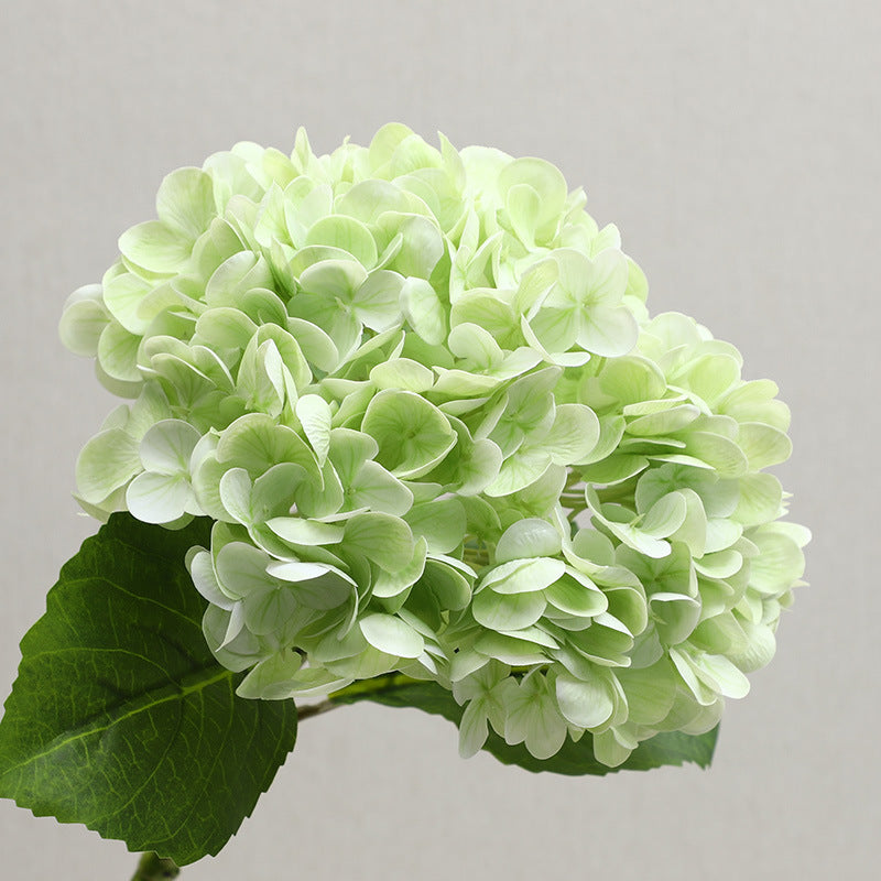 Soft Gel Hydrangea Silk Flower Bouquet - Realistic Home Décor for Living Room - Ideal Faux Floral Arrangement for Elegant Centerpieces and Handheld Bouquets