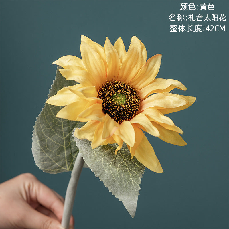 Realistic Sunflower Decorative Artificial Flower – Perfect for Weddings, Home Decor, and Year-Round Floral Arrangements | Beautiful Faux Green Plant - Model MW33712