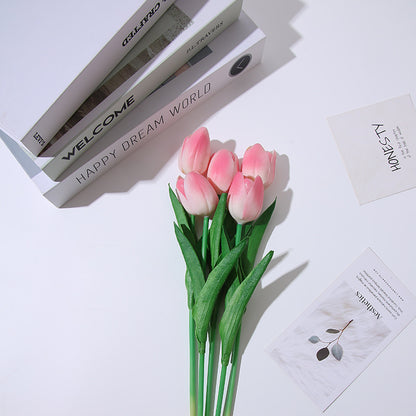 Charming Mini Tulip Faux Flowers – Realistic Touch for Wedding Decor & Nordic Style Home Accents | Perfect for Any Occasion