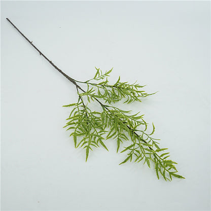 Realistic Scandinavian Faux Fern Leaf Stem – Soft Touch Plastic Greenery for Home Decor and Floral Arrangements