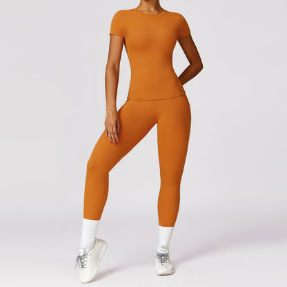 High Performance Quick Dry Long Sleeve Zip Up Yoga Set for Women for Spring High Intensity Running and Fitness Workouts Style 8455