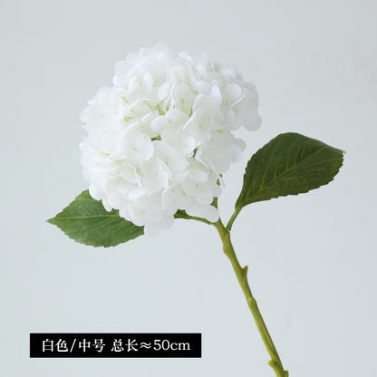 Realistic 3D Hydrangea Flower Stem - Lifelike Single Branch Faux Hydrangea for Wedding and Home Décor - Perfect for Lasting Beauty and Maintenance-Free Arrangement