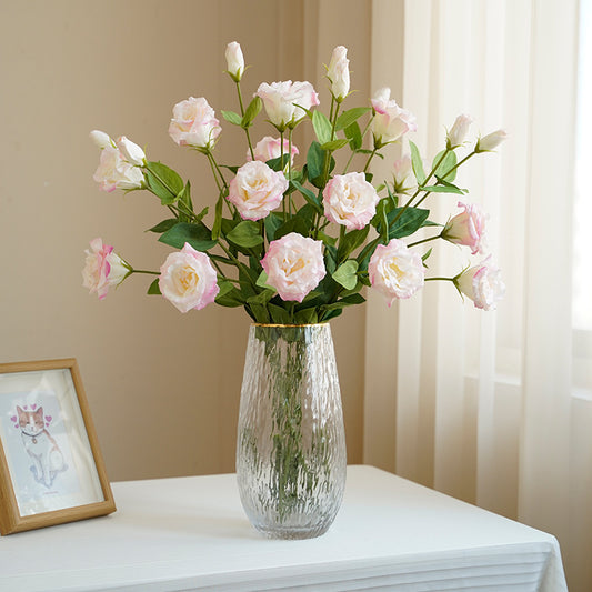 Artificial Peony Flowers for Home Decor - 3-Head Realistic Touch Floral Arrangements Perfect for Weddings and Events