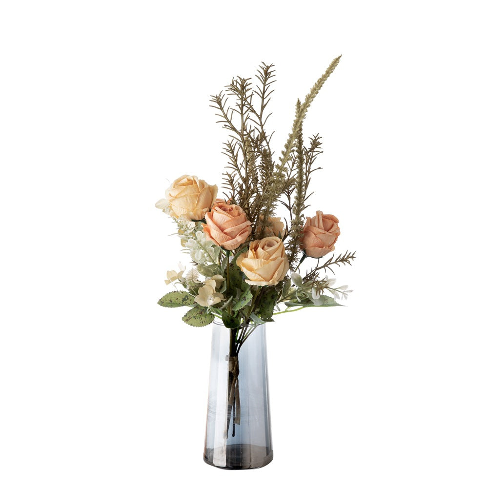 Artificial Udo Rose Bouquet - Elegant Faux Floral Decor for Weddings, Home, and Wall Accent - Perfect for Bridal Bouquets and Event Styling