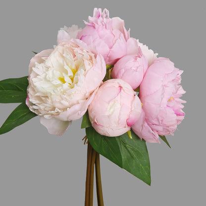 Luxurious Faux Peony Flower Bouquet - Elegant Home Decor for Living Room, TV Stand, and Entrance Display, Perfect for Photography Props