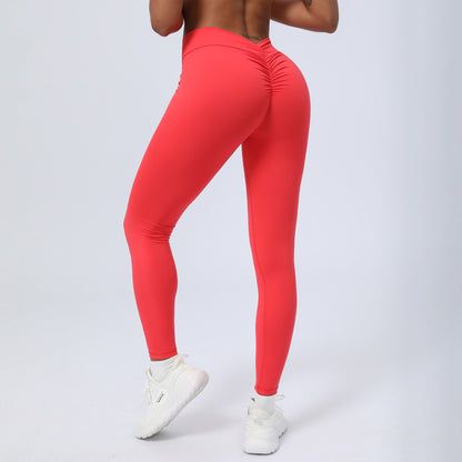 High Waisted Peach Butt Enhancing Yoga Pants Women's 3 4 Length Jogging and Fitness Leggings for Outdoor Running and Exercise