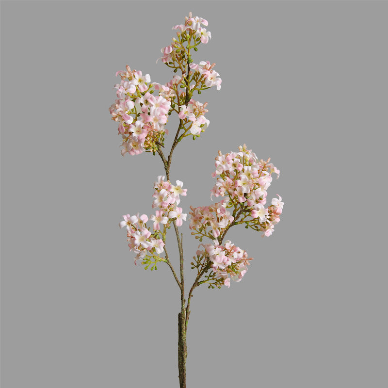 Vibrant Spring Lilac Artificial Flowers - Modern Minimalist Decorative Accents for Hotels and Homes - Stylish and Unique Display Pieces for a Fresh Atmosphere