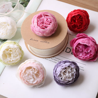 Elegant Peony Flower Accessories for Hair Decorations - Perfect for Wedding Favors and Gift Box Décor