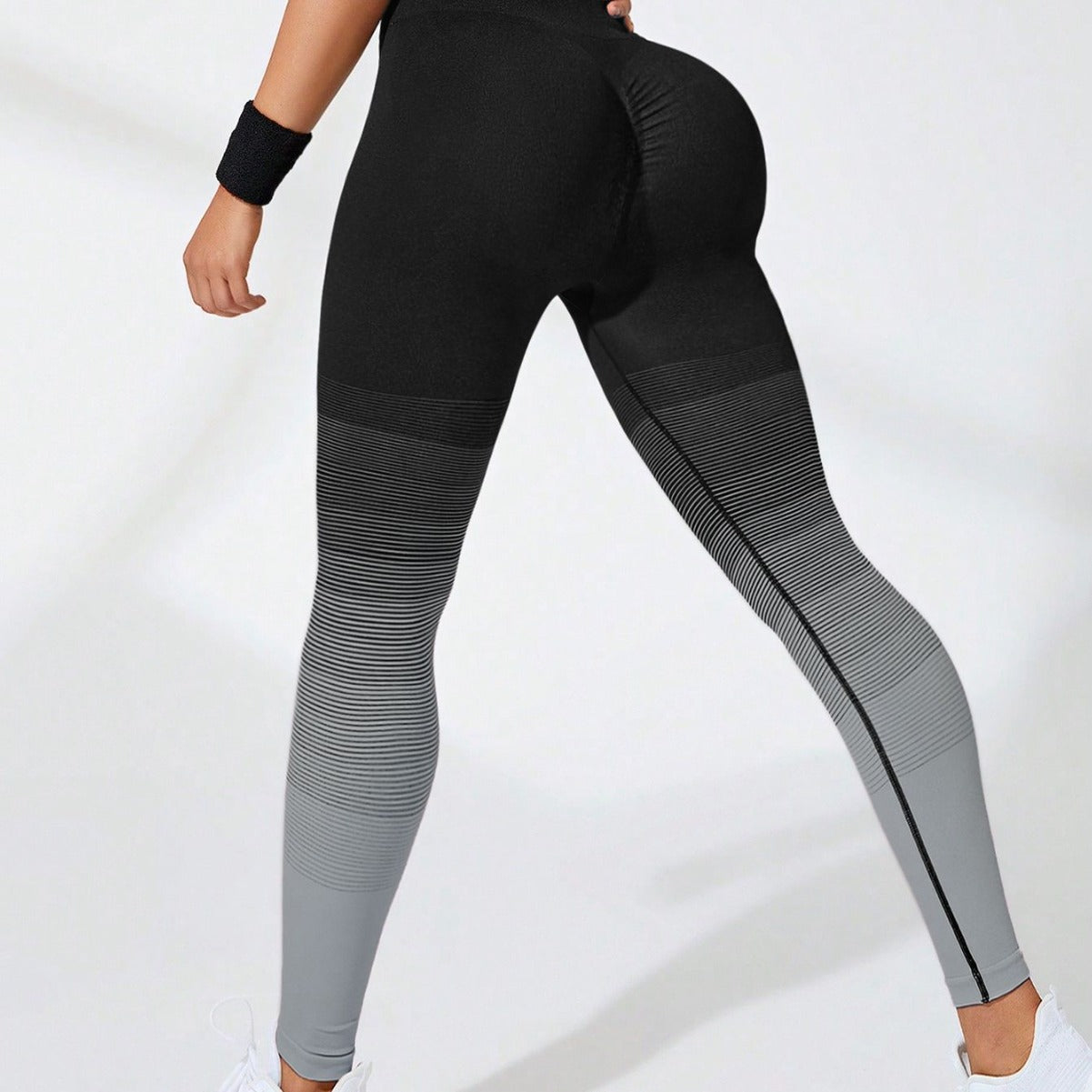 High Waist Seamless Butt Lifting Ombr Yoga Leggings for Running Gym Workouts and Everyday Fitness