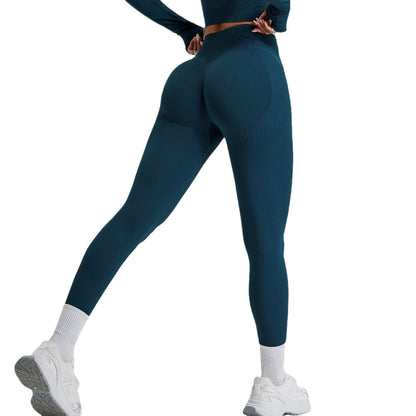 Seamless High Waisted Women's Fitness Leggings for Fall Winter Peach Lifting Yoga Pants with Breathable Quick Dry Fabric Ideal for Cycling and Workout