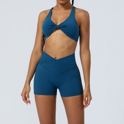 High Waisted Tummy Control Yoga Set and Supportive Women's Activewear for Running and Fitness Workouts