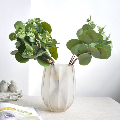 Realistic Faux Eucalyptus Greenery for Scandinavian Home Decor – Soft Touch 3D Printed Handcrafted Botanical Bouquet