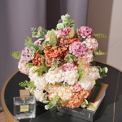 Elegant European-Style Artificial Hydrangea Flowers for Wedding Decorations - Perfect Table Centerpieces and Photography Props