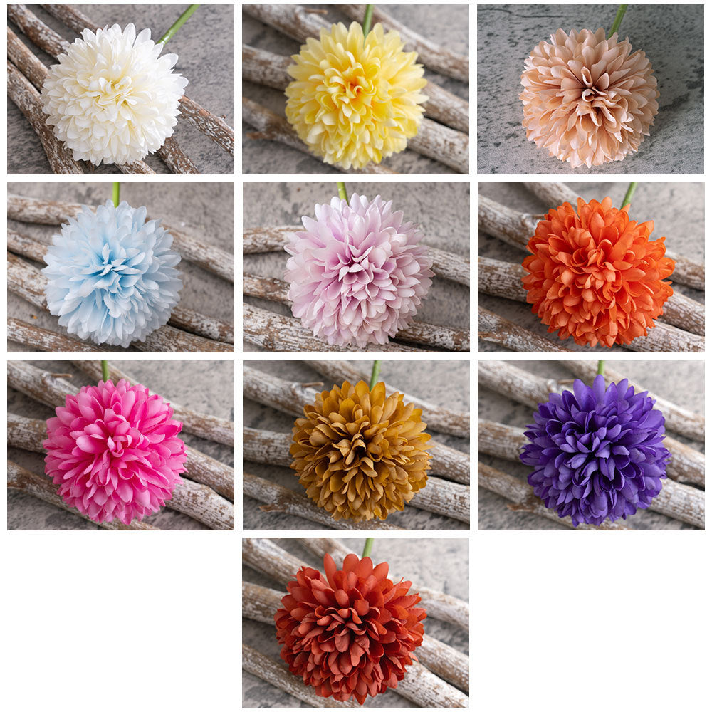 Stella Dandelion Ping Pong Flower Faux Floral Arrangement – Perfect Home Décor for Weddings and Celebrations, INSYC1131