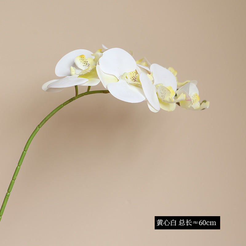 Lifelike Single Stem 7-Head Touch-Feel Orchid Flower - Elegant Home Decor for Flower Arrangements, Wedding Decorations, and Special Events