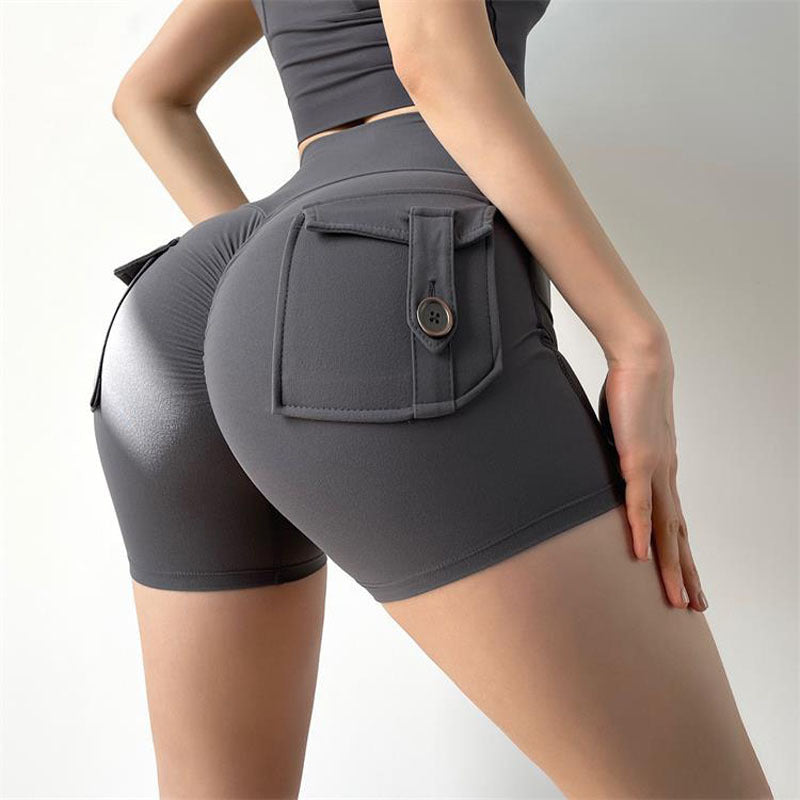 High Waisted Peach Butt Enhancing Yoga Shorts for Women Stretchy Quick Dry and Comfortable for Running Fitness and Everyday Wear