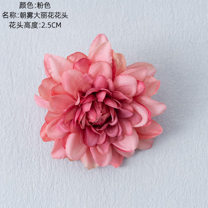 Realistic Morning Mist Dahlia Flower Head - Beautiful Fake Green Plant for Wedding Decorations, Home Décor, and Special Events - Model MW07304