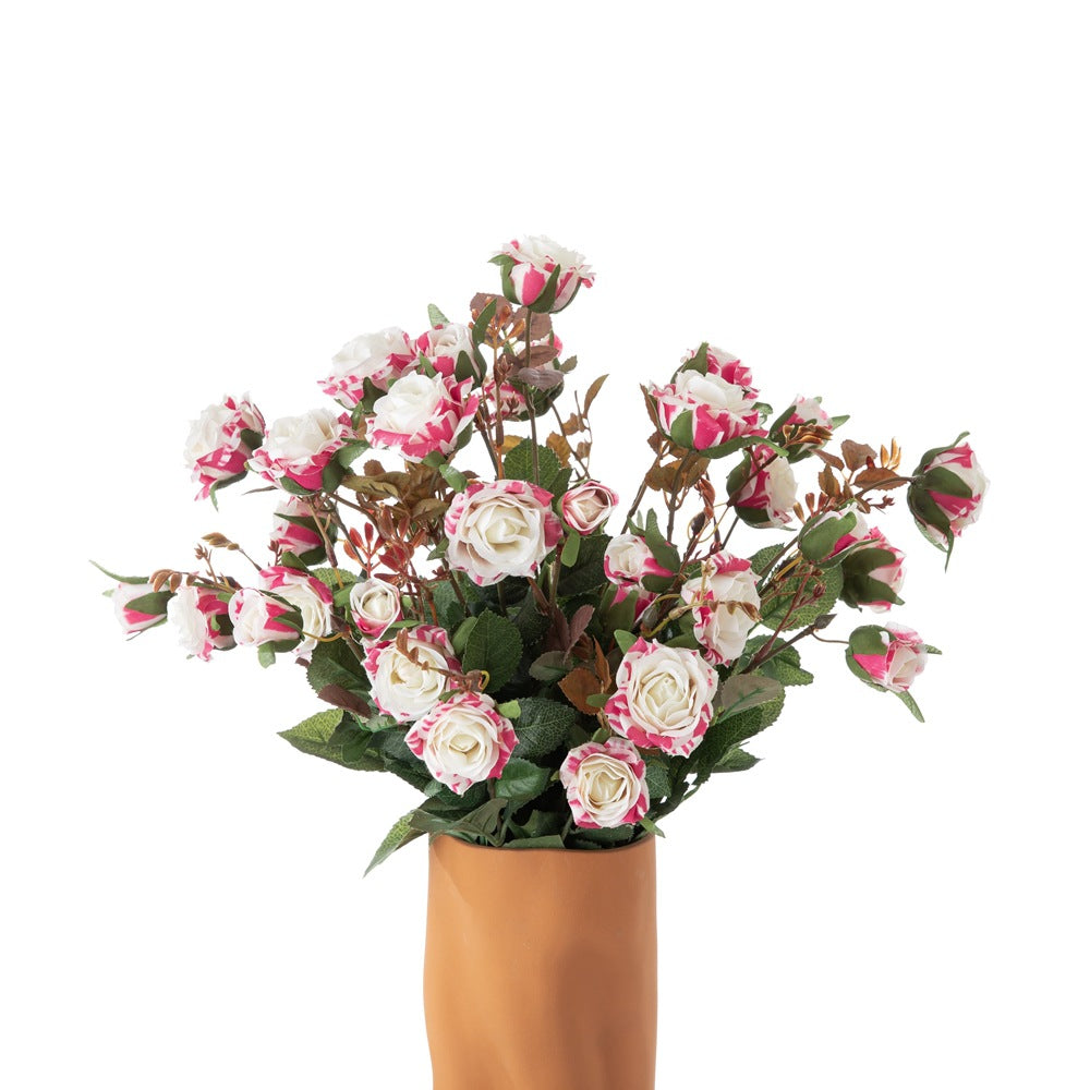 Artificial Rose Bouquet - Lifelike Decorative Flowers for Home Décor & Wedding Centerpieces - Exquisite GF15586A Handheld Floral Arrangement