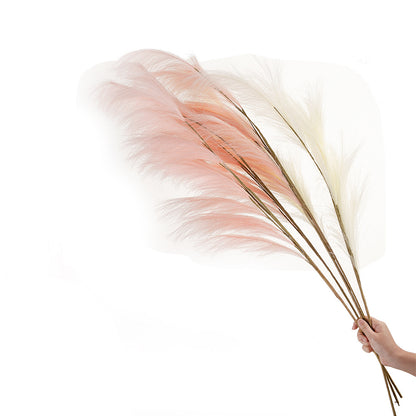 Lifelike Pampas Grass Simulation Flowers for Home Decor - Perfect for Weddings & Special Occasions (Model MW09927)