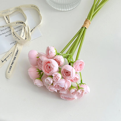 Mini Lotus Bud Artificial Flower Bouquet - Perfect Home Décor for Weddings, Tea Parties, and Stunning Photo Props