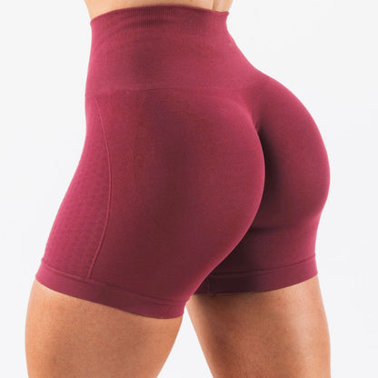 Seamless Gym Shorts for Women 6 Colors Available Honey Peach Design for Yoga and Fitness Activities