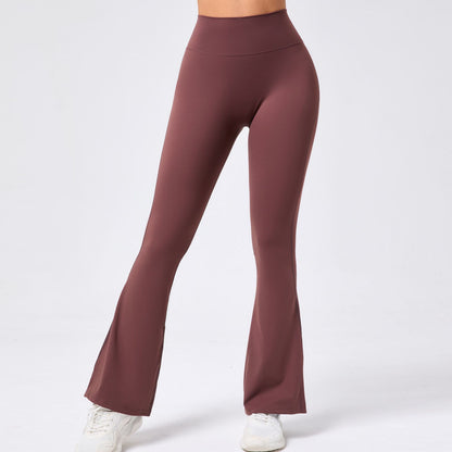 High Waisted Wide Leg Yoga Pants for Women Flattering Bootcut Design Butt Lifting for Dance Gym Workouts Style 9190