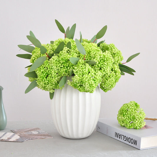 Realistic Soft Touch Hydrangea Fruit Stem - Perfect for Wedding Décor, Home Decoration, and Table Centerpieces - High-Quality Faux Flower for Lasting Beauty