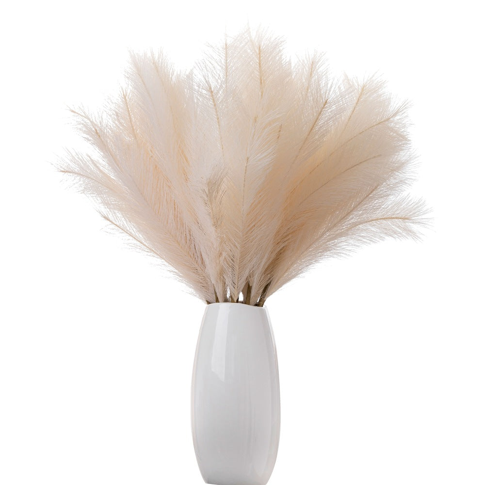 Stunning 4-Prong Pampas Grass Faux Flower Arrangement - INS Style Home Décor for Weddings & Celebrations - MW85004