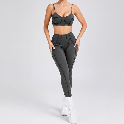 Soft Brushed Yoga Outfit Set High Performance Activewear for Comfort and Body Sculpting