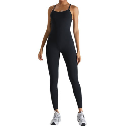 Quick Drying Women's Backless Bodysuit for Yoga Dance and Fitness Slimming Supportive and Fashion Forward Activewear