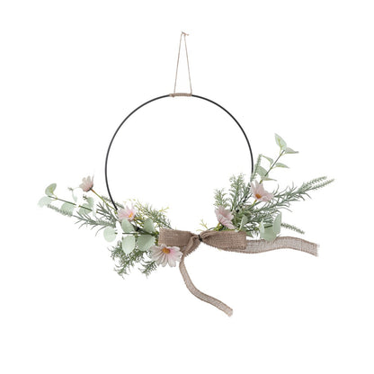 Elegant Half-Circle Faux Flower Arrangement - Stylish Home Decor, Ideal for Wedding Bouquets, Wall Hangings & Interior Design CF01229