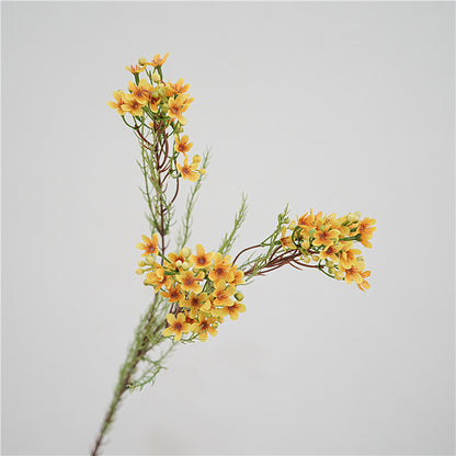 Luscious Forsythia Blossom Artificial Stem – Elegant Home Décor for Living Rooms, Perfect for Floor Arrangements and Floral Art Displays