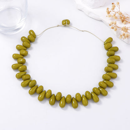 Chic Bohemian-Inspired Irregular Geometric Water Drop Clavicle Chain Bracelet for Women – Elevate Your Style with Unique Minimalism and Elegant Luxury
