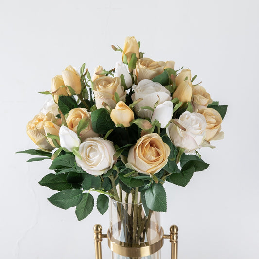 Stunning Home Decor Faux Bulgarian Roses - INS Style Wedding Flowers for Elegant Celebrations | YC1013