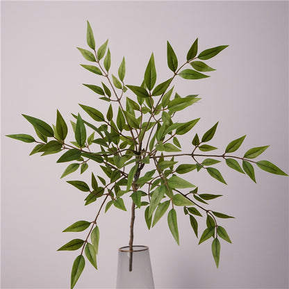 Lifelike Nandina Plant - Stylish High Branch Faux Greenery for Living Room Décor, Hydroponic Flower Arrangement, Nordic Home Accent for Hotels and Windows