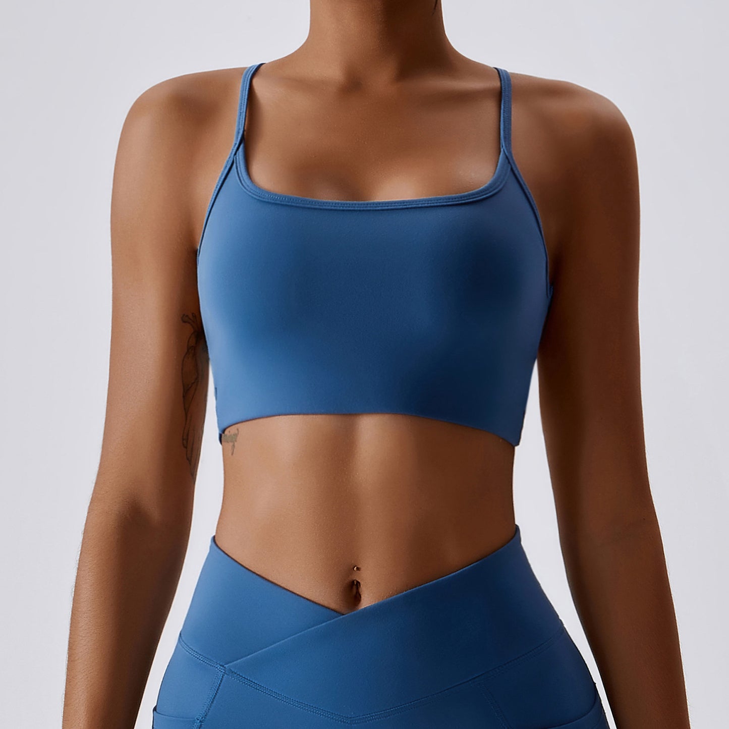 Yoga Sports Bra with Beautiful Back Design for Running Fitness and Optimal Support Yoga Apparel Model 8001