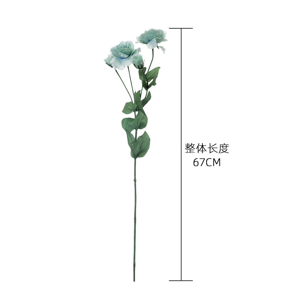 Elegant 4-Piece Artificial Eustoma Flower Bouquet - Perfect for Home Décor, Weddings, and Special Events | Realistic Silk Flowers for Lasting Beauty (Model DY-397)