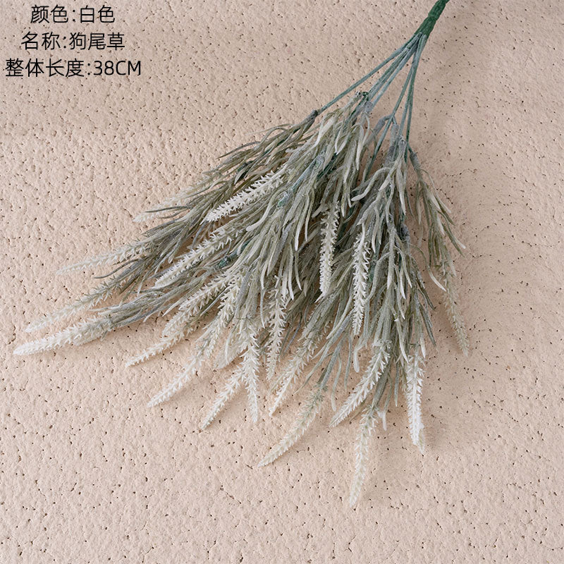 Stunning INS-Style Decorative Dogtail Grass - Realistic Faux Floral Arrangement for Weddings & Home Décor - Versatile Green Plant Craft - Model MW73781