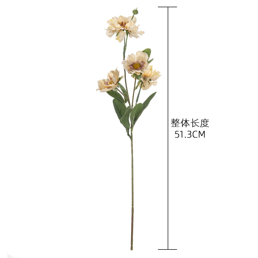 Single Stem Wheel Flower - Realistic Ins Style Decorative Faux Flower for Home Decor and Wedding Arrangements - YC1064