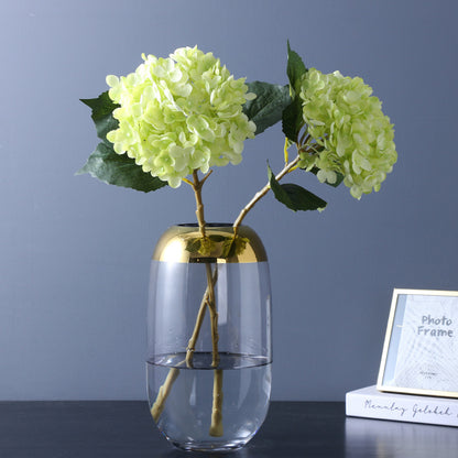 Realistic Artificial Hydrangea - Stunning White 11-Branch Floral Stem Perfect for Home Decor, Weddings, and Special Events