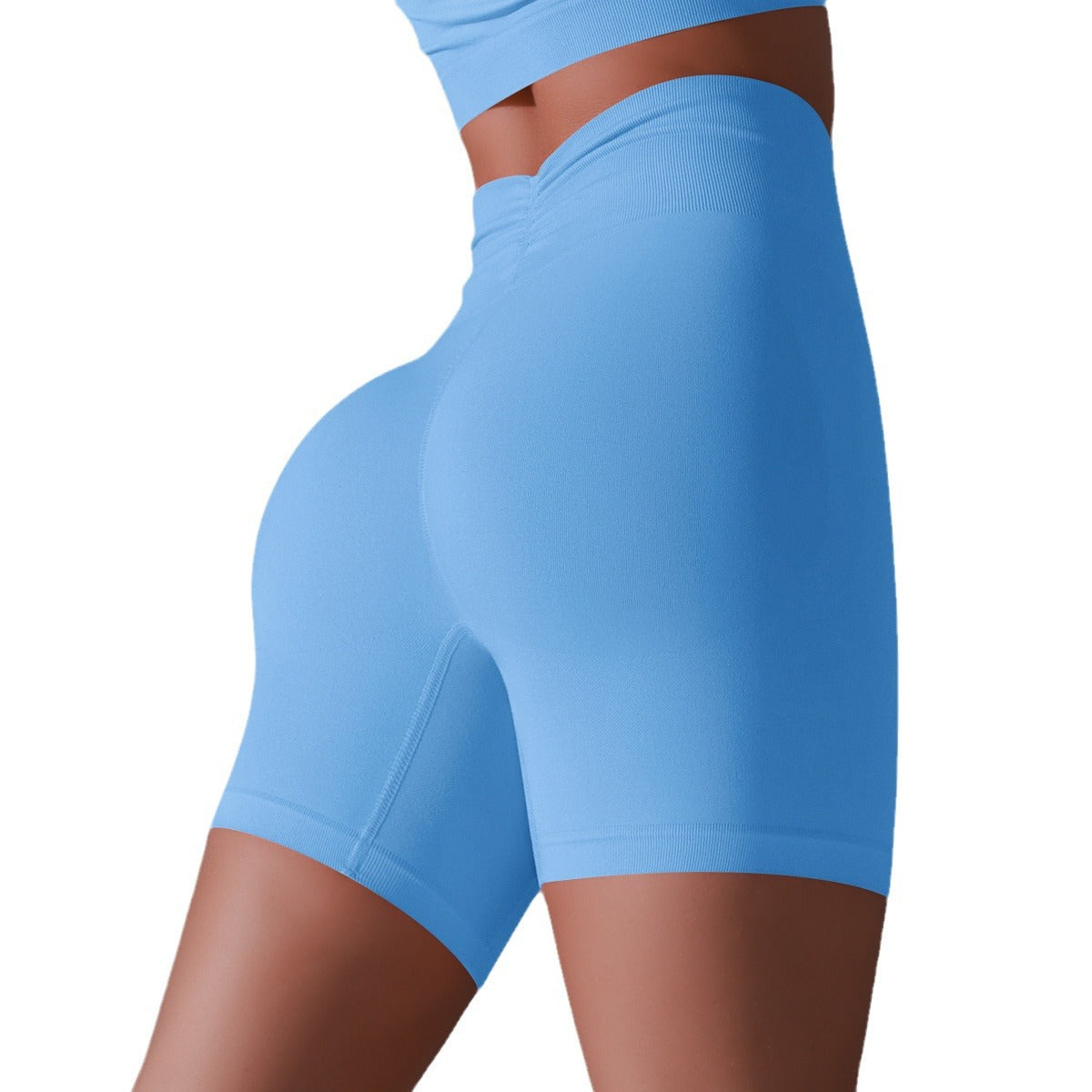 Seamless High Waisted Yoga Shorts for Women Breathable Quick Dry Tight Fitting Sports Shorts for Running and Fitness with Butt Lifting Support