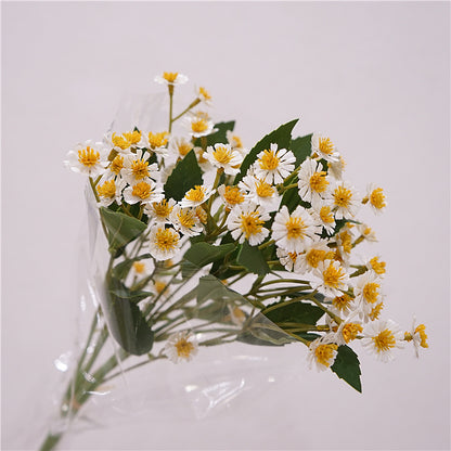 Fresh and Breezy Faux Daisy Bouquet - Charming Chamomile Decorative Fake Flowers for Home, Interior Design, and Hospitality Tabletops