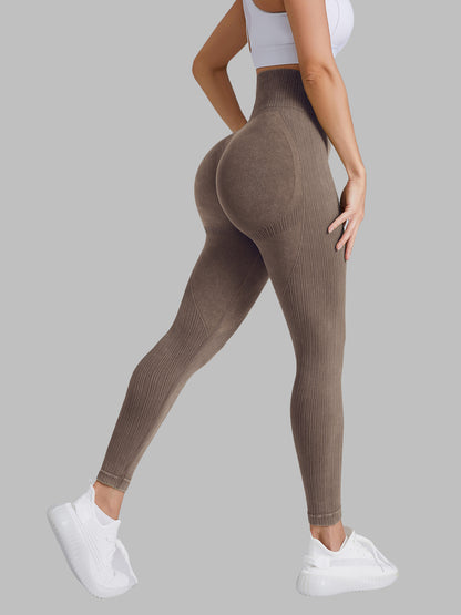 High Waisted Seamless Yoga Pants for Women Quick Dry Breathable and Sculpting Workout Leggings for Running and Fitness