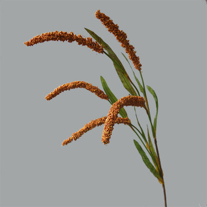 Realistic Long Grain Millet and Wheat Spike Flower - Perfect for Rustic Hotel, Farmhouse & Country Decor