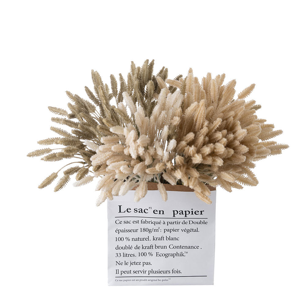 Stunning INS-Style Faux Flower Bouquet with 5 Dogtail Grasses - Perfect for Home Decor, Weddings, and Celebrations | MW85007